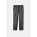 Unisex Black Stripe Chef Pant Relaxed Fit Elastic Waist Poly Viscose Customizable